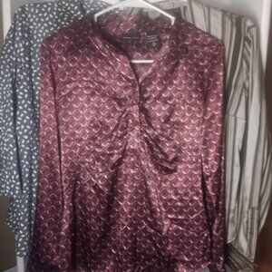 THREE NEW YORK  & COMPANY LONG SLEEVE SHIRTS